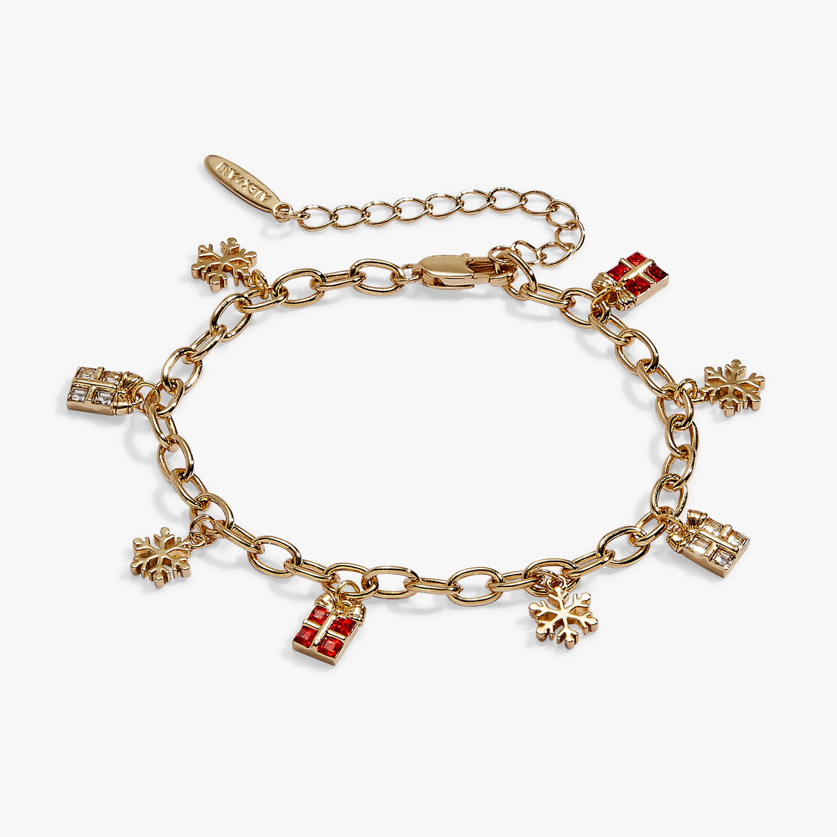 Snowflakes & Presents Multi Charm Bracelet