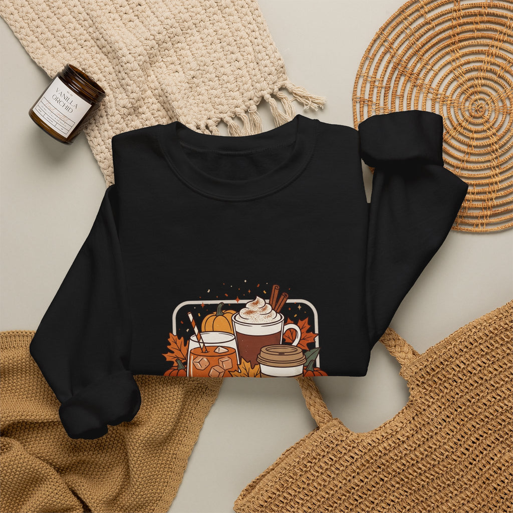 Sweater Weather Fall Cozy Crewneck Sweatshirt | Pumpkin Spice Autumn Vibes