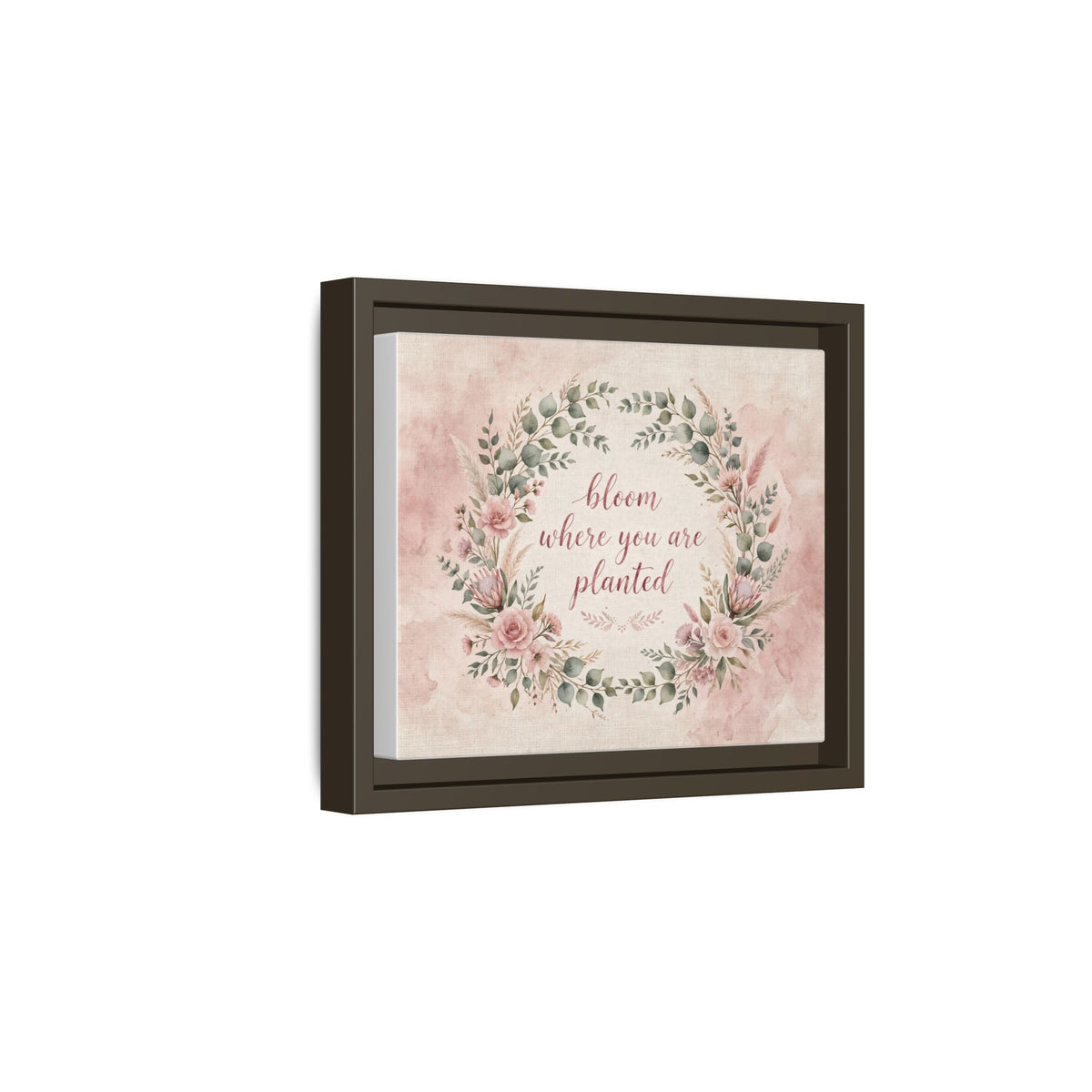 Bloom Where You Are Planted Framed Canvas Print