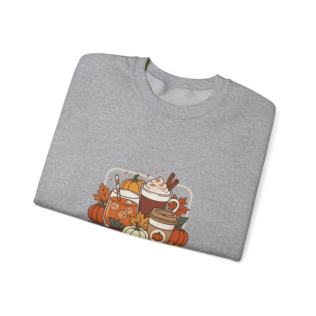 Sweater Weather Fall Cozy Crewneck Sweatshirt | Pumpkin Spice Autumn Vibes