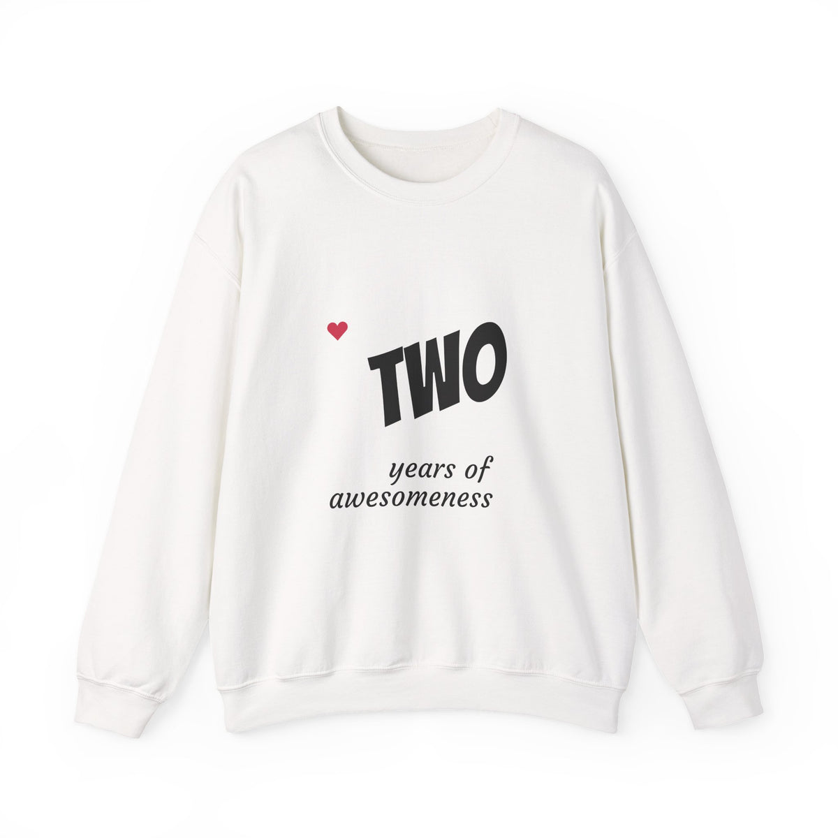 Two Years of Awesomeness Sweatshirt – 2nd Birthday Celebration Gift