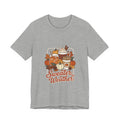 Sweater Weather Tee, Cozy Season Fall Coffee Pumpkin Design
