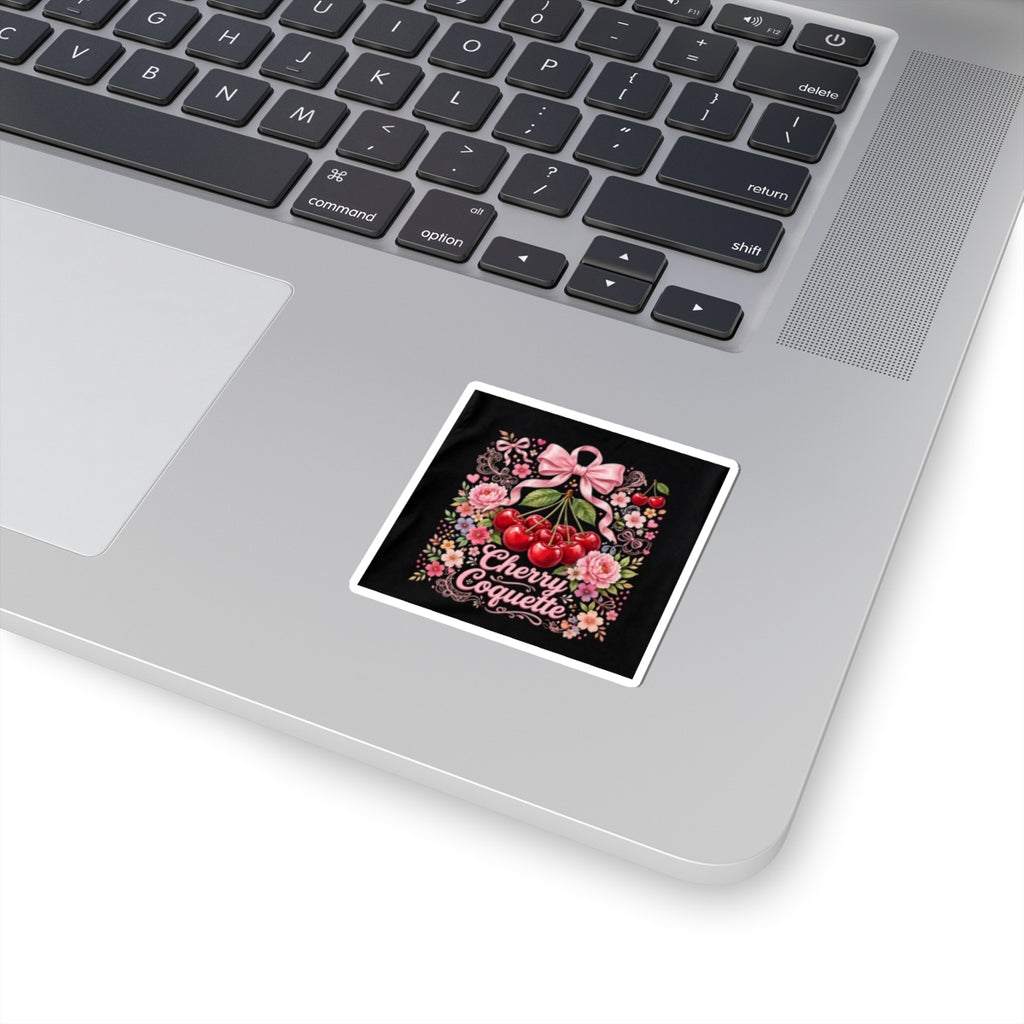 Sticker — Cherry Coquette Vintage Cherry Floral Kiss-Cut Sticker