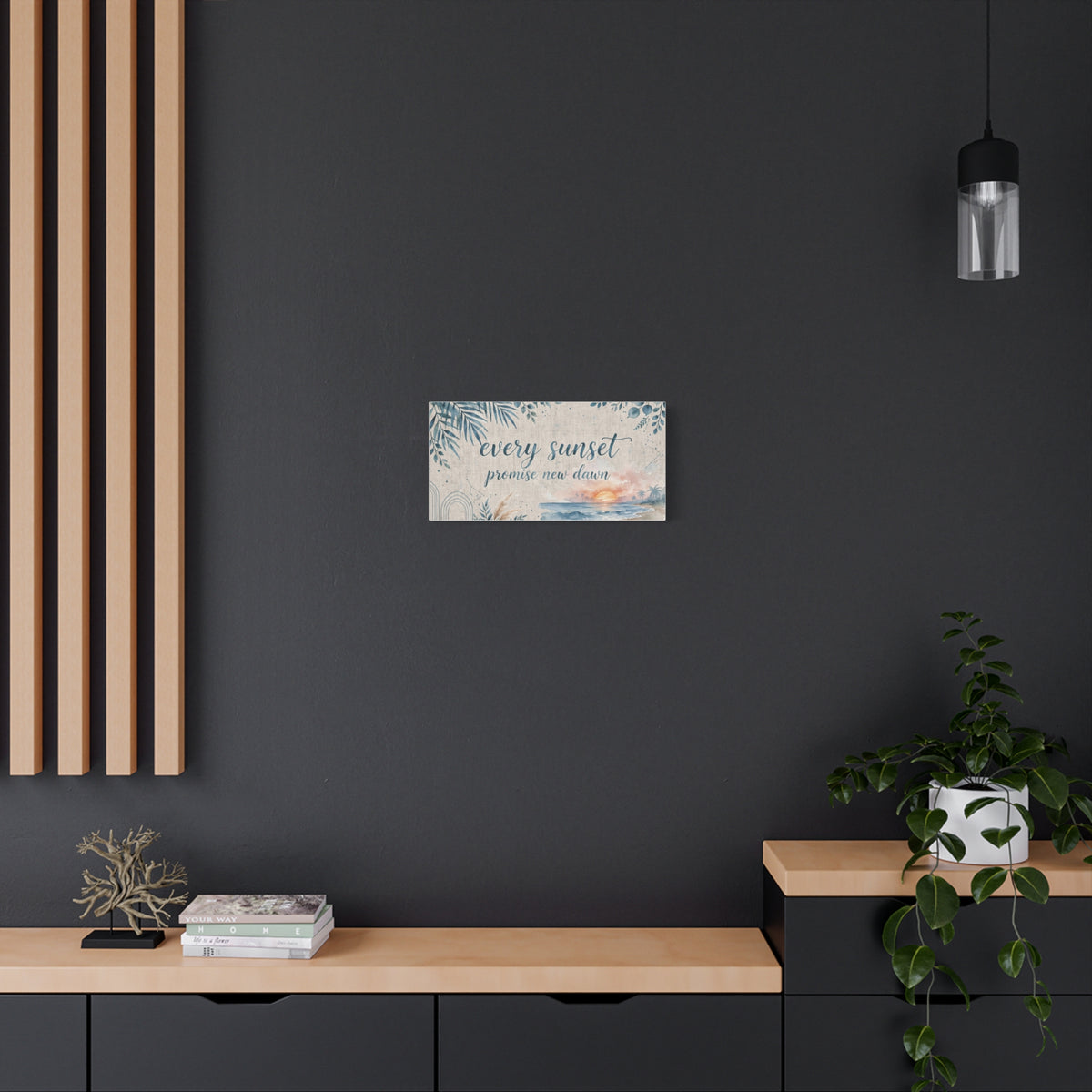 Every Sunset Promise New Dawn Matte Canvas Wall Art