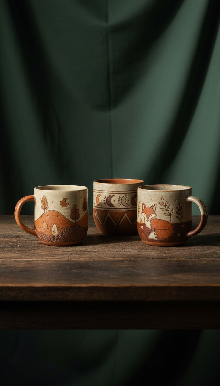 Earthy Clay Ceramic Mug in a new setting