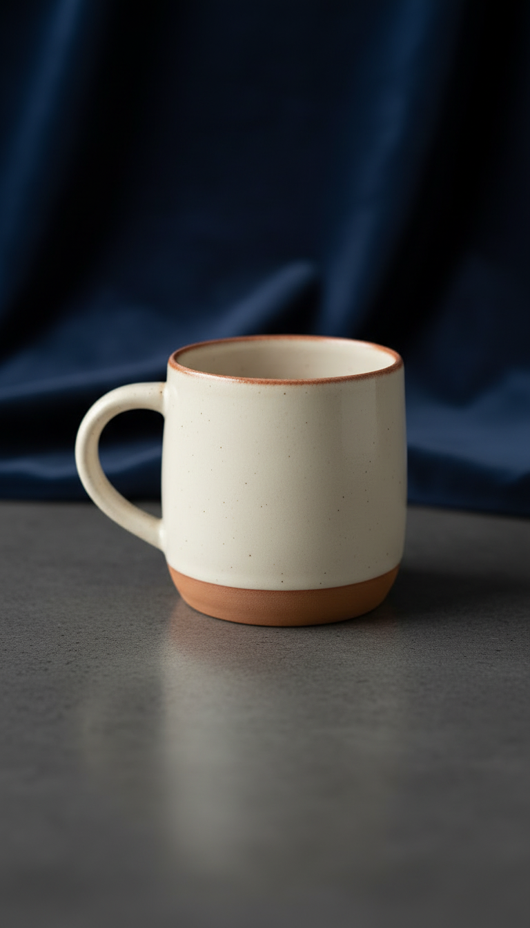 Artisan Ceramic Mug in Ivory Page in a new setting