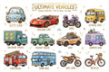 Ultimate Vehicles Kids Stickers Pack