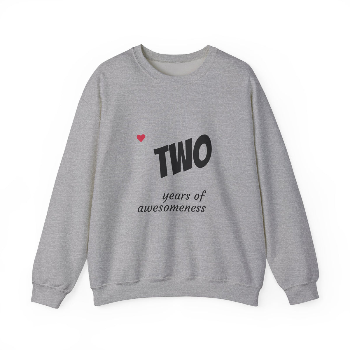 Two Years of Awesomeness Sweatshirt – 2nd Birthday Celebration Gift