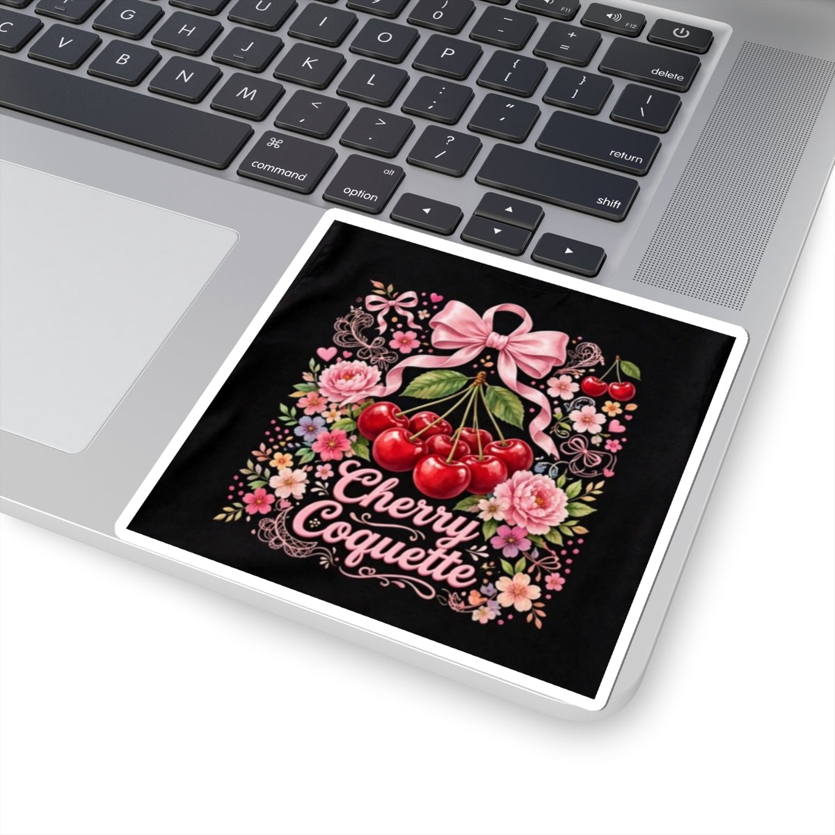 Sticker — Cherry Coquette Vintage Cherry Floral Kiss-Cut Sticker