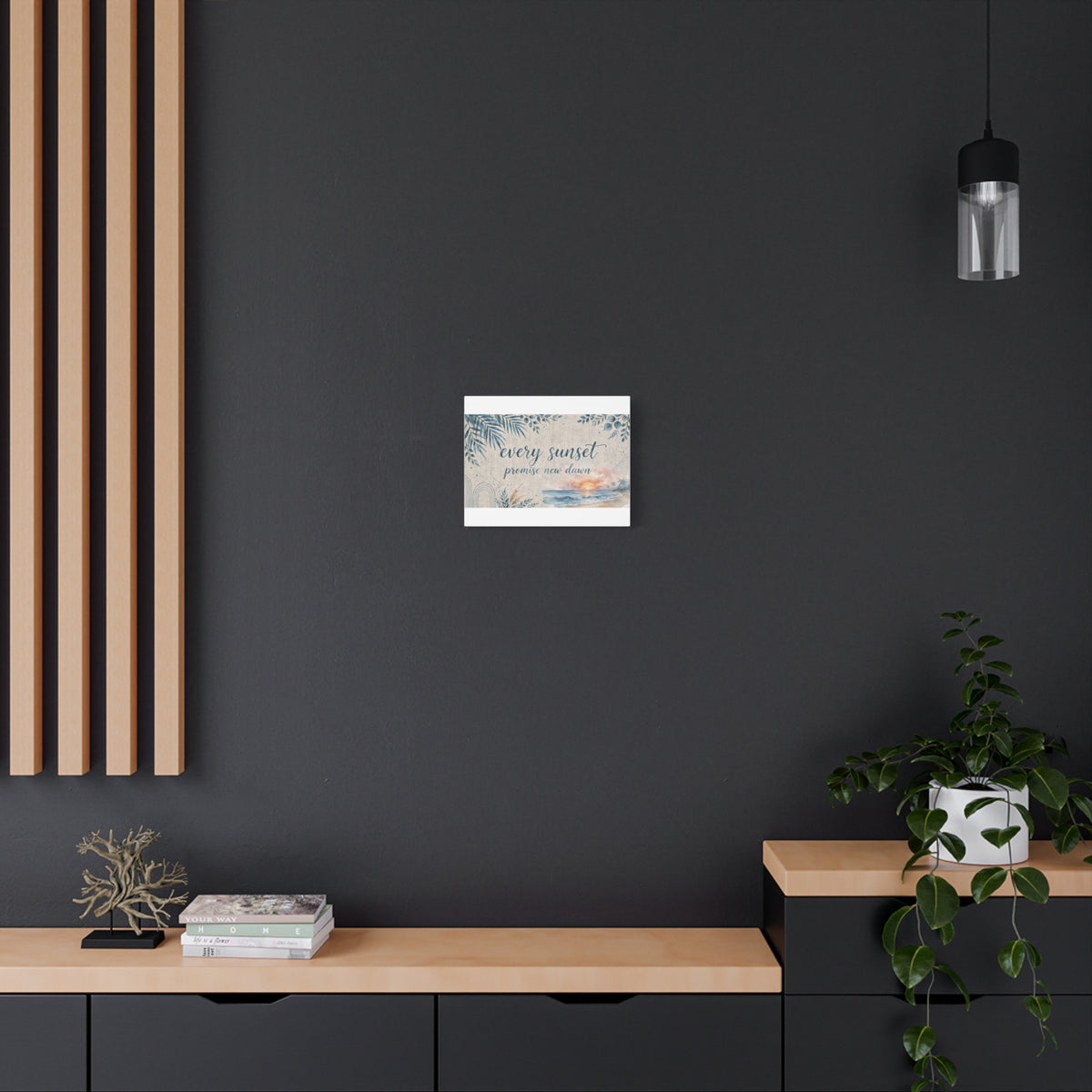 Every Sunset Promise New Dawn Matte Canvas Wall Art