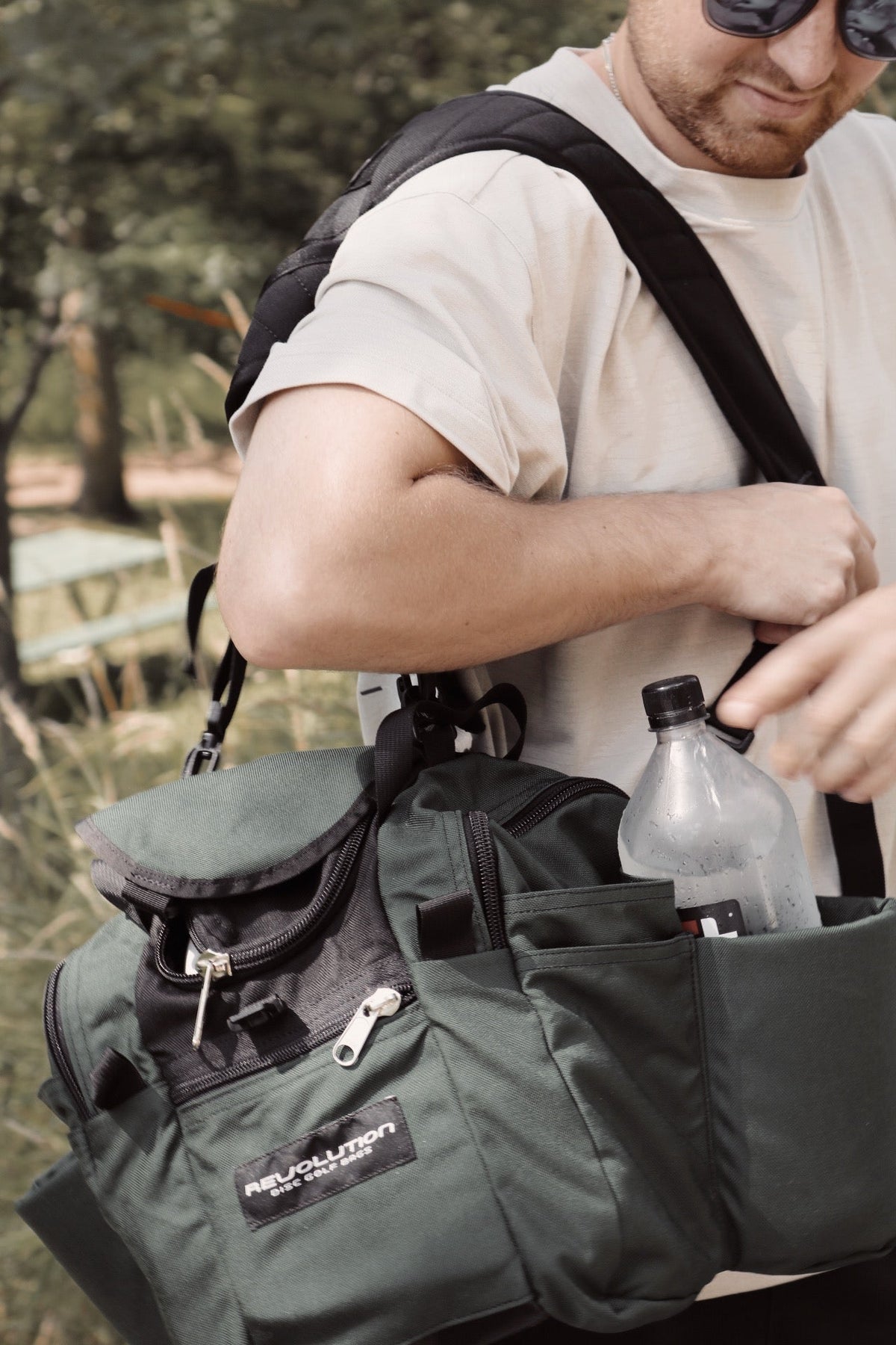 Revolution Mini Deluxe V3 Disc Golf Bag - Olive Green