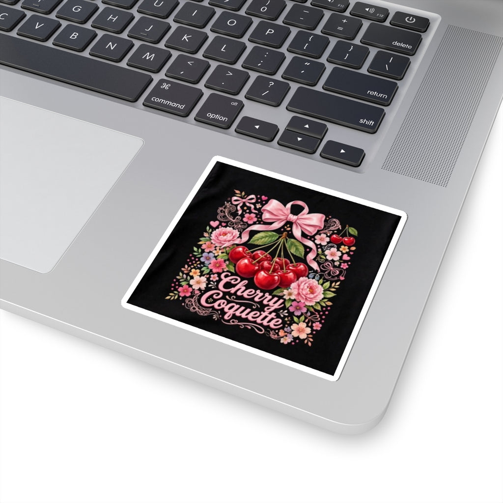 Sticker — Cherry Coquette Vintage Cherry Floral Kiss-Cut Sticker