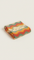 Cozy cotton throw, use a 3/4 angle to capture the texture and details of the cotton apparel. Backgrounds should be simple...