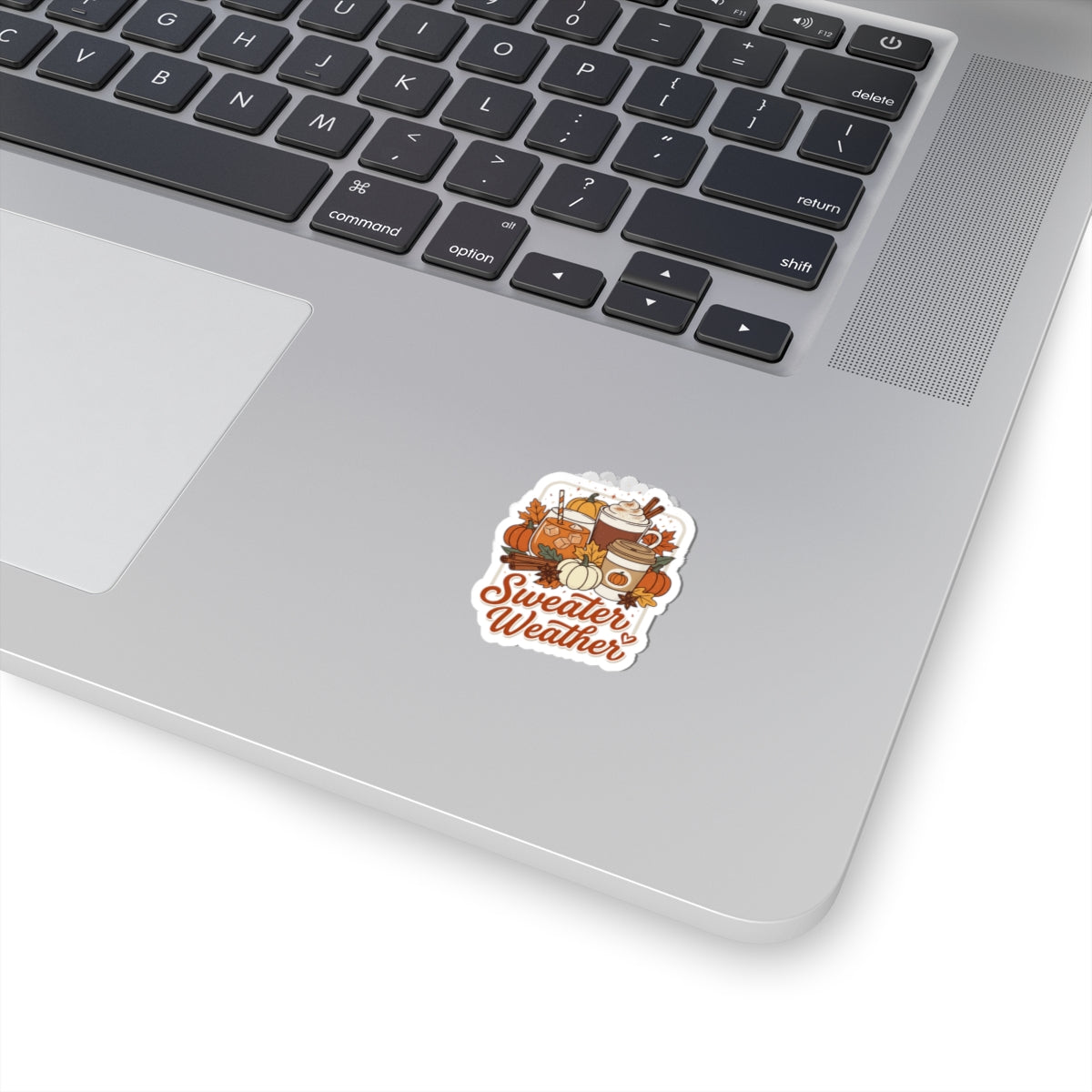 Sweater Weather Herbst Gemütliche Jahreszeit Sticker | Kiss-Cut Kürbis-Latte-Sticker