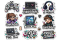 Gamer Stickers Pack