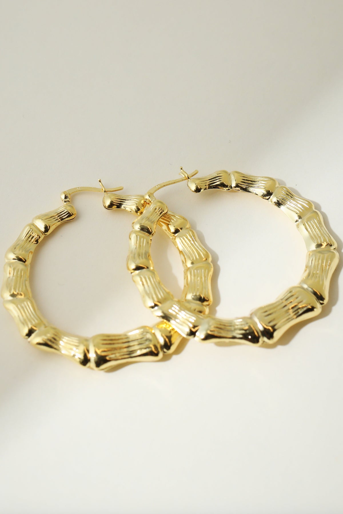 The Bamboo Hoop Earring