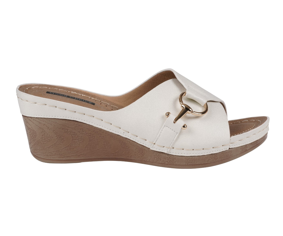 Women's Bay White Wedge Sandals