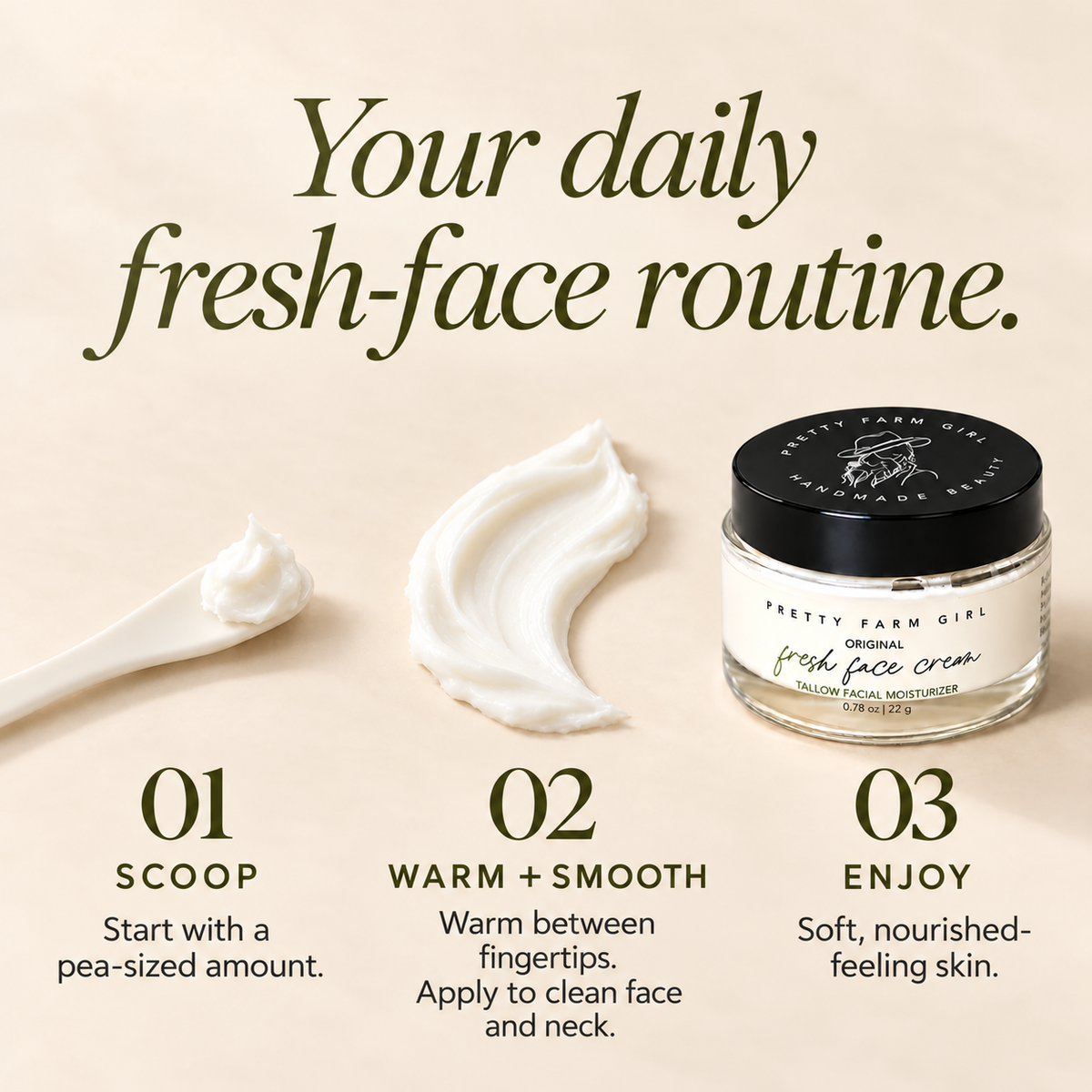 Fresh Face Cream Anti-Aging Tallow Moisturizer
