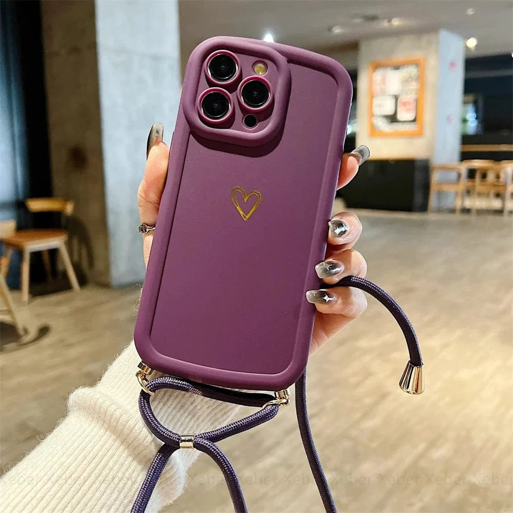 HeartLink Crossbody iPhone Case