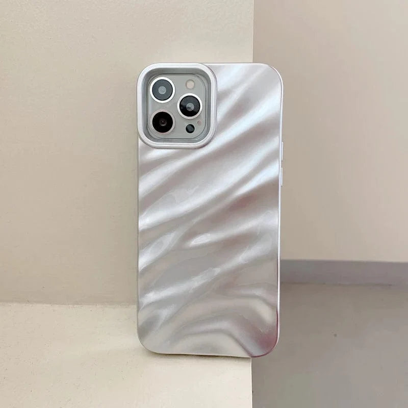 RuffleWave Satin iPhone Case