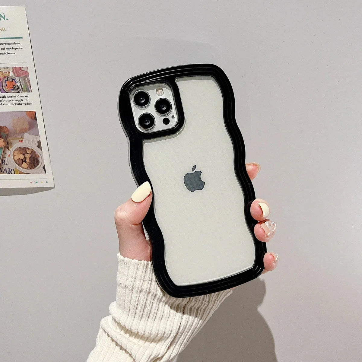 Soft Wavy Lines iPhone Case