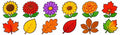 Autumn stickers sheet