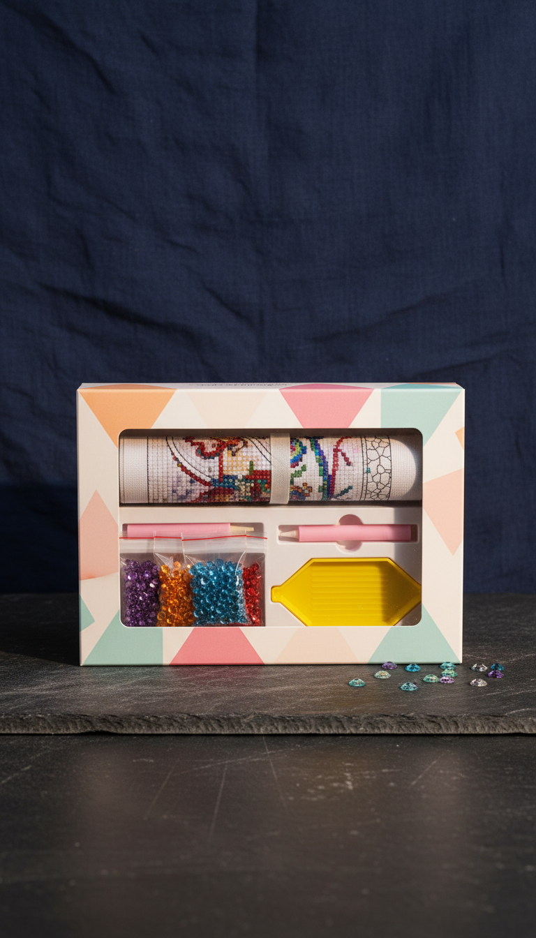 Rhinestone DIY Canvas Art Kit in a new setting