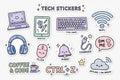 Pastel Tech Stickers Pack