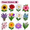 Flower stickers sheet